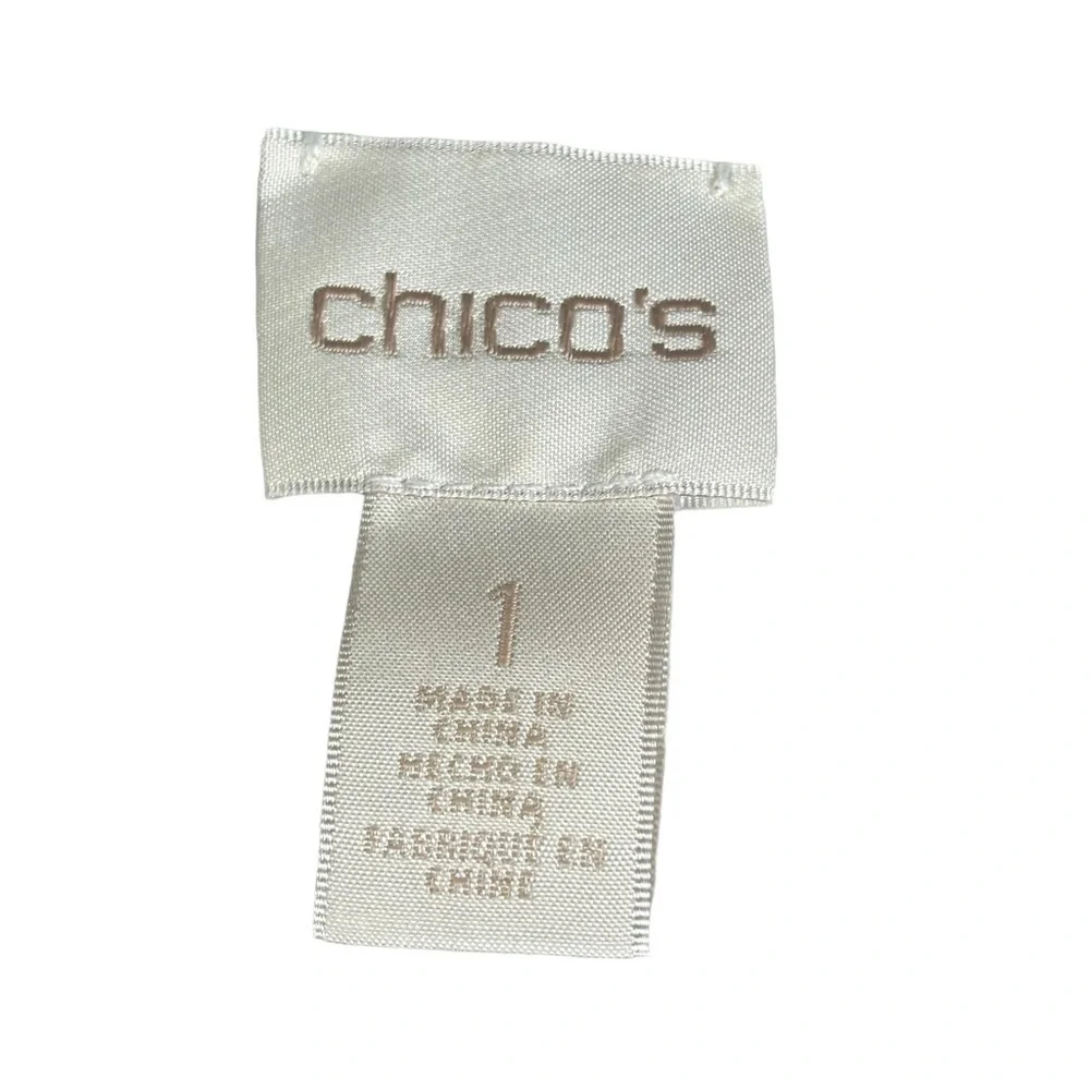 New Chico’s Light Gray Dark Charcoal Gray, Orchid & White Fringed Shawl Medium